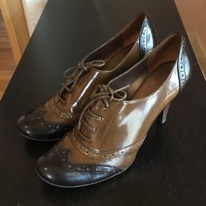 Tahari Patent Leather High Heeled Loafer